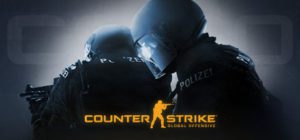imagem retirada da capa do jogo counter strike, com dois homens com roupa preta e capacete armados